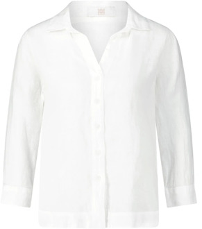 Linnen blouse met 3/4-mouwen Riani , White , Dames - 2Xl,Xl,L,S,Xs