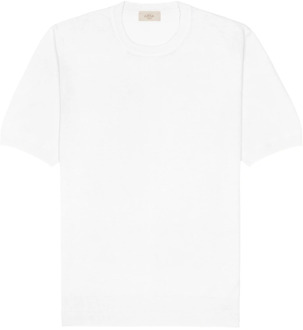 Linnen Katoen Wit T-Shirt Altea , White , Heren - 2Xl,Xl,L,M