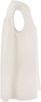 Linnen Mouwloze Top - maat Ivoor