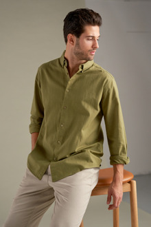 Linnen overhemd - Kiwi Licht Groen