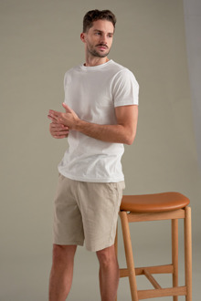 Linnen shorts - Zand Beige - XS