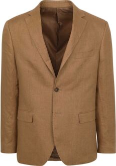 Linnen Suit Camel Bruin - 48,56,50