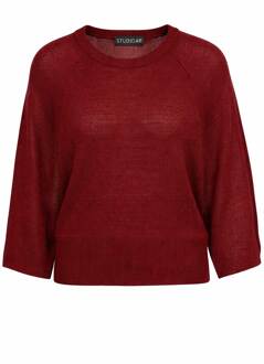 Linnen sweater Marisol  bruin - XS,S,M,L,XL,