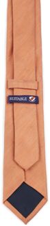 Linnen Zijde Stropdas Oranje