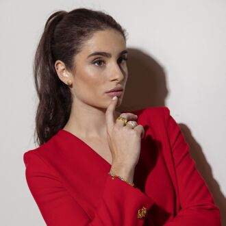 Linson Oorbellen 18 Kts Geelgoud Afwerking