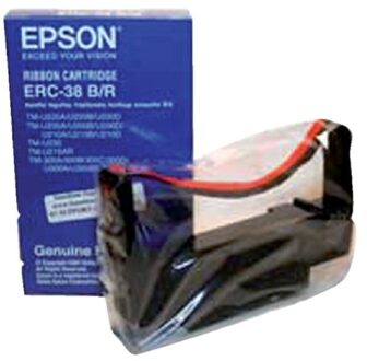 Lint Epson S015245 voor ERC38 nylon zwart/rood