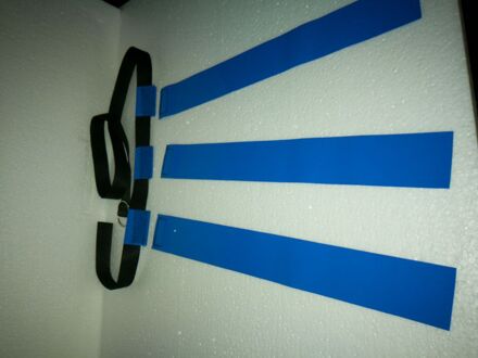 Lint voetbal rugby training tag vlag riem fly away singels polyster taille gratis grootte riem aanpakken kinderen volwassen speelgoed fitness Blauw