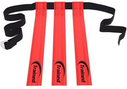 Lint voetbal rugby training tag vlag riem fly away singels polyster taille gratis grootte riem aanpakken kinderen volwassen speelgoed fitness Rood