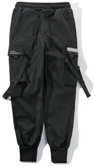 Linten Harem Joggers Mannen Cargo Broek Streetwear Hip Hop Casual Zakken Katoen Track Broek Mannelijke Harajuku Mode Broek Chinese Size XL