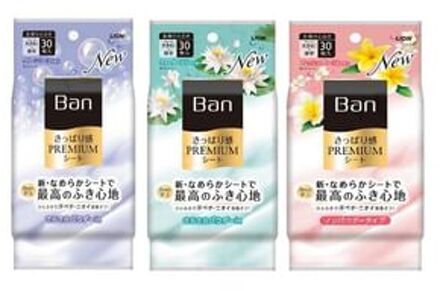 Lion Ban Refreshing Premium Sheet Powder In Type Clean Soap - 30 pcs