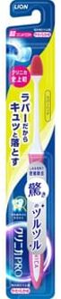 Lion Clinica Pro Toothbrush Rubber Head 1 pc - Random Color - Ultra Compact Soft
