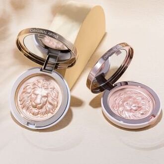 Lion Embossed Mineral Highlighter - 3 Colors 1# Silver - 11.5g
