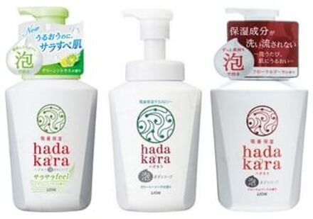 Lion Hadakara Foam Body Soap Smooth Feel - 530ml
