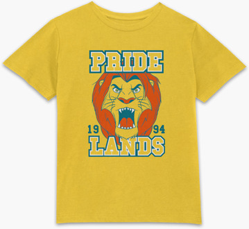 Lion King Simbas Pride Lands Kids' T-Shirt - Mustard - 98/104 (3-4 jaar) - Mustard - XS
