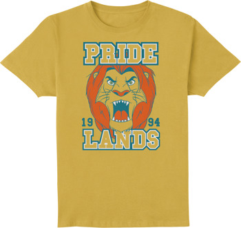 Lion King Simbas Pride Lands Unisex T-Shirt - Mustard - S - Mustard