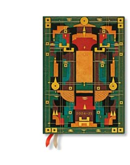 Lion’s Den (Sybil Pye Bindings) Mini 12-Month Verso Hardback Dayplanner 2025 - Paperblanks