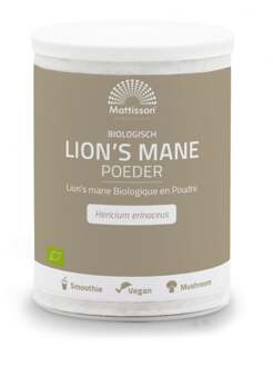 Lion-s Mane Poeder Biologisch 100 gram - Pot met 100 gram
