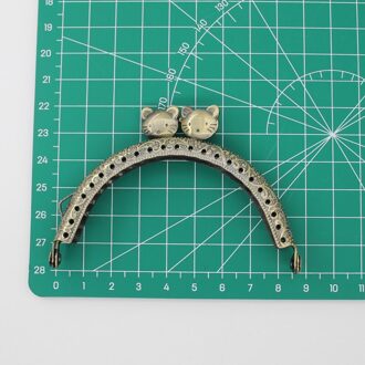 Lionsen 8.5 10.5 12.5Cm Kat Semi Cirkel Metal Purse Frame Handvat Voor Clutch Bag Handtas Accessoires Maken Kus Sluiting lock 8.5cm