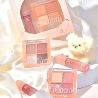 Lip Gloss Eyeshadow Palette Set - 3 Type #G03 - 2pcs