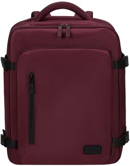 Lipault City Plume Travel Backpack bordeaux handbagage Rood - H 45 x B 34 x D 22 cm