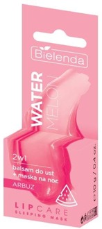Lipbalsem Bielenda Lip Care Sleeping Mask Watermelon 2in1 Lip Balm + Watermelon Night Mask 10 g