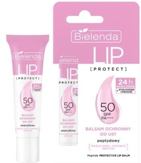 Lipbalsem Bielenda Lip Protect Lip Protection Balm SPF50 Peptide 10 g