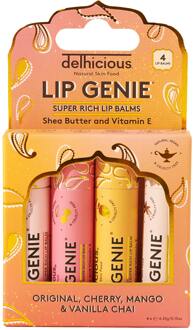 Lipbalsem Delhicious Lip Genie Set 4.25 g + 4.25 g + 4.25 g + 4.25 g
