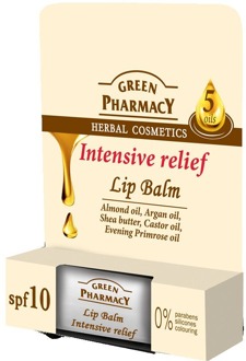 Lipbalsem Green Pharmacy Intensive Relief 5 Oils Lip Balm SPF10 4,8 g