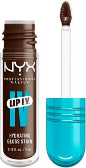 Lipgloss NYX Professional Make-Up Lip I.V. Hydrating Gloss Stain Espresso Soak 5 ml