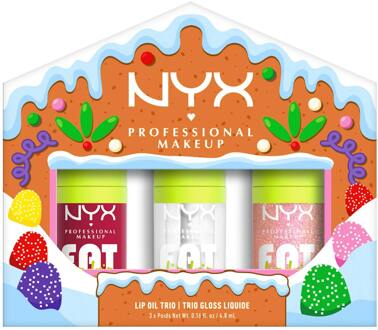 Lipgloss NYX Professional Make-Up Lip Oil Trio 3 st