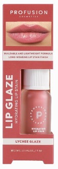Lipgloss Profusion Lip Glaze Hydrating Glossy Lip Stain Lychee Glaze 3 ml