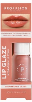 Lipgloss Profusion Lip Glaze Hydrating Glossy Lip Stain Strawberry Glaze 3 ml