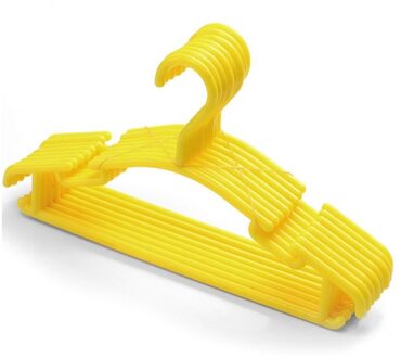 Liplasting 10 stks/partij Childrens Plastic Hangers Kleding Jas Broek Bar Baby Peuter Kids 5 Kleuren Haak Huishoudelijke Organisatie 03