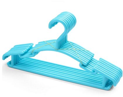 Liplasting 10 stks/partij Childrens Plastic Hangers Kleding Jas Broek Bar Baby Peuter Kids 5 Kleuren Haak Huishoudelijke Organisatie 05