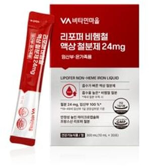 Lipofer Non-Heme Iron Liquid 24mg 10ml x 30 sticks