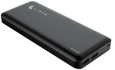 Lippa 65W Power Bank 26800mAh - 2x USB-A, USB-C - Zwart