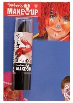 Lippenstift - zwart - mat - Halloween horror lipstick - Carnaval/themafeest verkleed accessoire