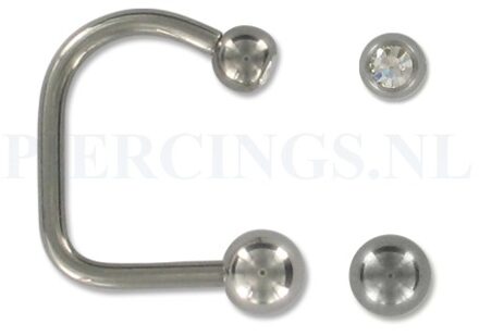 Lippiercing 1.6 mm x 10 mm