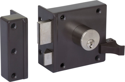 Lips 1753 AK Cilinderoplegslot met vaste buitencilinder | dag- en nachtschoot | SKG** | DM 50mm | draairichting 2 | inclusief anti-kerntrekring.