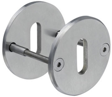 Lips ARR8273 Beslag rond rozet | rond | klaviersleutel sparing | geborsteld RVS | deurdikte 40mm en 54mm. - 10020963