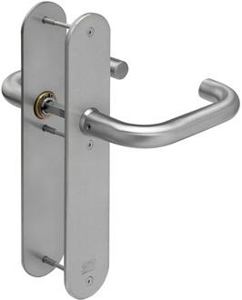 Lips ARU8201 Beslag langschild afgerond | krukmodel 10 | deurdikte 40mm en 54mm. - 10021189