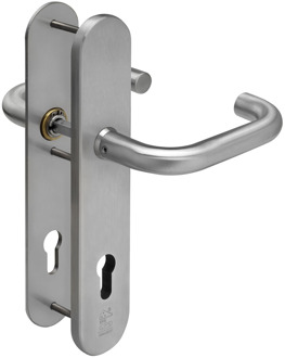 Lips ARU8345 Veiligheidsbeslag langschild SKG*** afgerond | PC-92 | krukmodel 10 geveerd | deurdikte 40mm en 54mm - 10032154