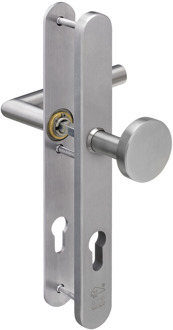 Lips ARU8441 Veiligheidsbeslag smalschild SKG*** afgerond | PC-92 | krukmodel 10 geveerd | deurdikte 40mm en 54mm - 10032249