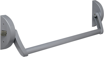 Lips FLAR101E Paniekopener Freedom Line model R | met duwstang | 1 sluitpunt met nachtschootblokkering | 1210mm kleur rood/zilvergrijs. - 7225480