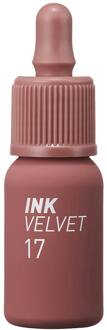 Lipstick Peripera Ink Velvet Lip Tint 17 Rosy Nude 4 g