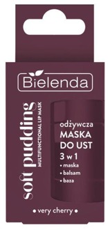 Lipverzorging Bielenda SOFT PUDDING Nourishing 3-in-1 Lip Mask Very Cherry 12 g