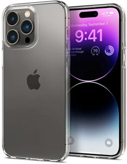 Liquid Crystal Backcover voor de iPhone 14 Pro - Transparant