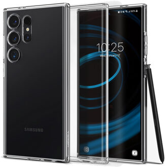 Liquid Crystal Backcover voor de Samsung Galaxy S24 Ultra - Crystal Clear Transparant