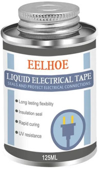 Liquid Insulation Electrical Tape Tube Waterproof Flame Retardant Anti-UV Fast Dry Tape Repair Sealing Tapes 125ml