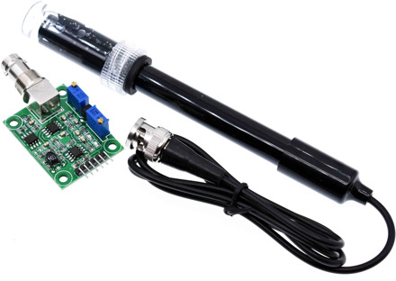 Liquid PH Value Detection detect Sensor Module Monitoring Control Board For Arduino BNC Electrode Probe Controller